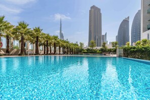 Pool - Silkhaus Burj Khalifa View | Burj Daman | Balcony (Dubai)