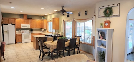 Fridge, microwave, oven, stovetop. A Wine Country Home