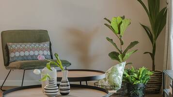 Premium Apartment, 2 Bedrooms, Bay View | Living area | 42-inch Smart TV with cable channels, TV