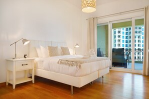 Appartement Exclusif, 2 chambres | 2 chambres, coffres-forts dans les chambres, rideaux occultants