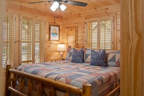 2 bedrooms, in-room safe, iron/ironing board, travel crib