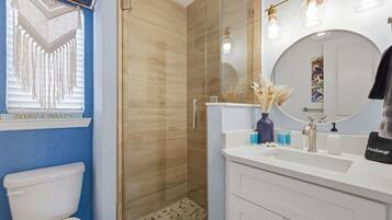 Hair dryer, towels