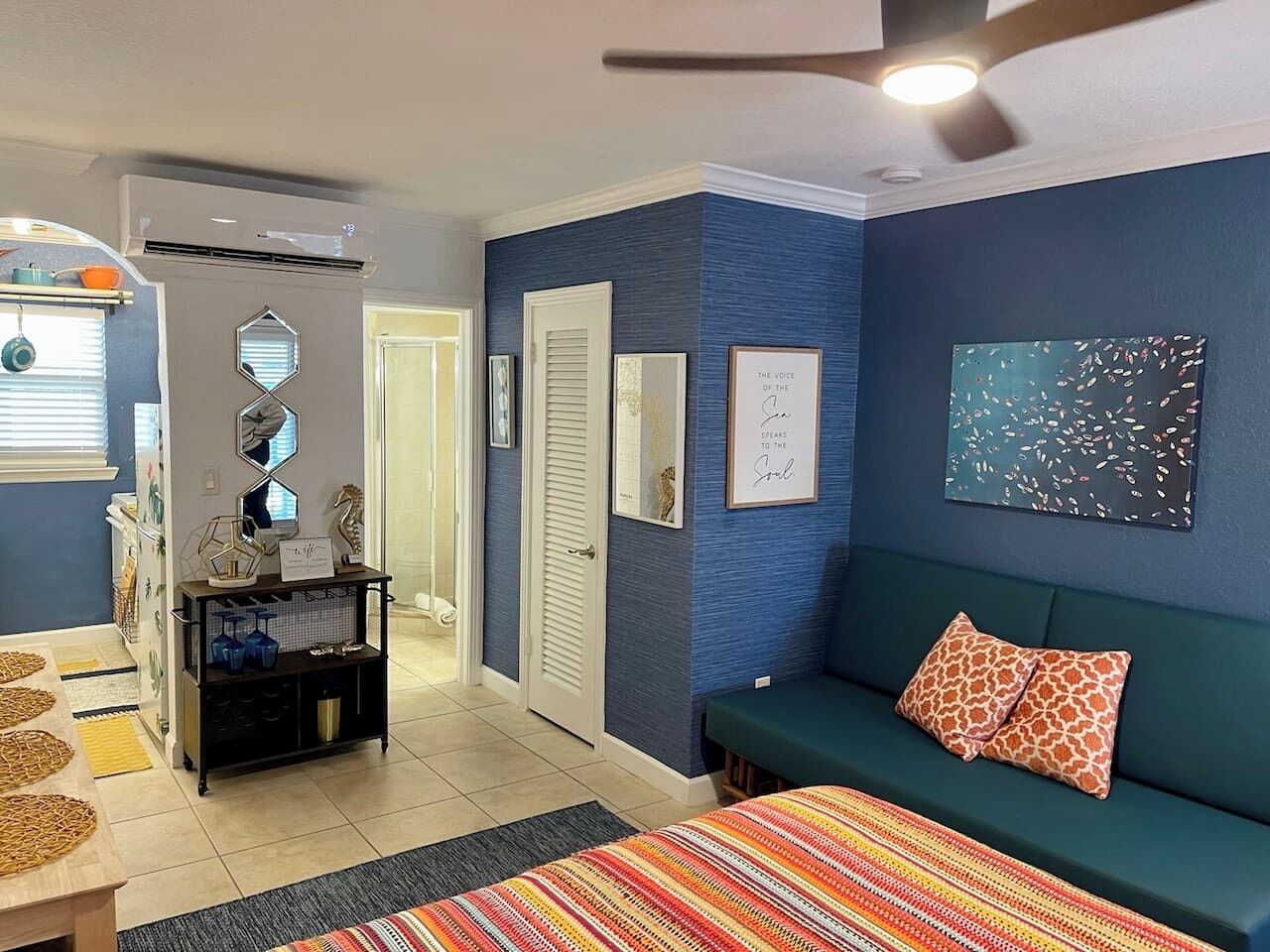 Desk, iron/ironing board, travel crib, WiFi