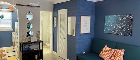 Desk, iron/ironing board, travel crib, WiFi