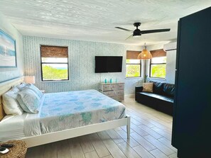 Desk, iron/ironing board, travel crib, WiFi