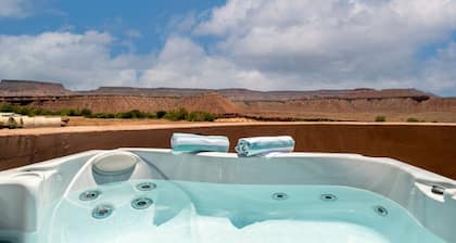 Luxury Glamping Experience with Hot Tub and Firepit