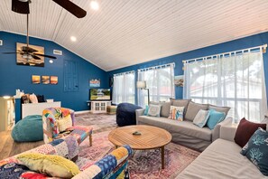 Ferienhaus, 3 Schlafzimmer | Wohnzimmer
