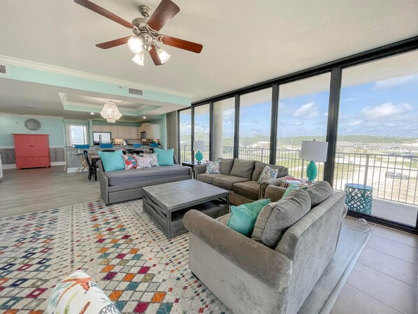 Condo, 3 Bedrooms | Living room - 301 Holiday Isle 301 by ACP (Dauphin Island)