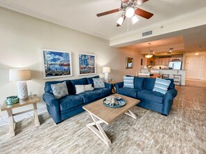 Condo, 2 Bedrooms | Living room - 102 Holiday Isle 102 by ACP (Dauphin Island)