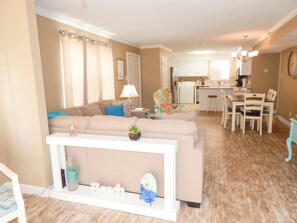 Condo, 2 Bedrooms | Living room - 065 Surf Club B5 by ACP (Dauphin Island)