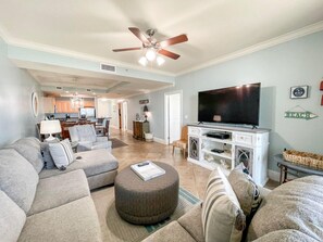 Cottage, 2 Bedrooms | Living room - 220 Holiday Isle 220 by ACP (Dauphin Island)