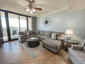 Cottage, 2 Bedrooms | Living room - 220 Holiday Isle 220 by ACP (Dauphin Island)