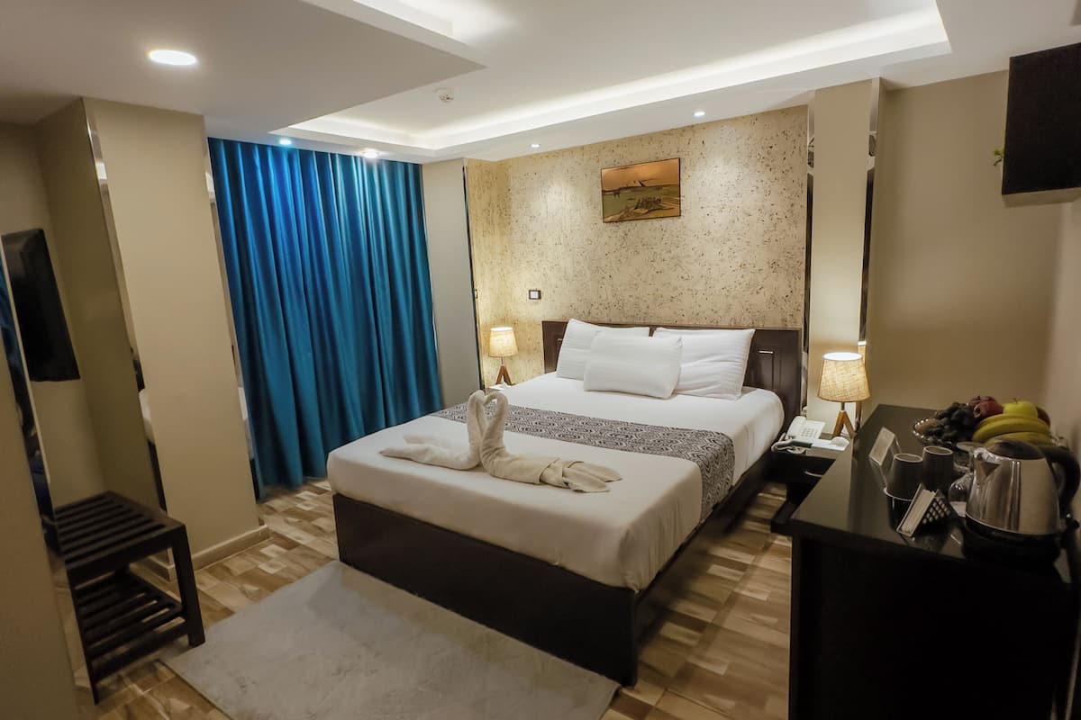 1 slaapkamer, luxe beddengoed, bedden met traagschuimmatrassen