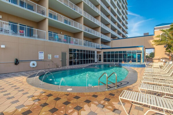 Condo, 2 Bedrooms | Pool | Indoor pool, outdoor pool - Crystal Tower 902 (Gulf Shores)