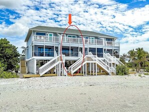 Exterior -  Gulf Front on a ISLAND, 1 pet, tennis/pickleball , kayaks, SUP POOL is CLOSED (Placida)