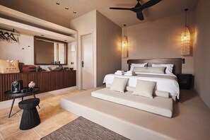 Deluxe Double Room, Sea View | Premium bedding, in-room safe, desk, blackout drapes - Noma Milos - Delmar Collection (Milos)