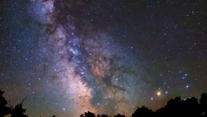 A night sky filled with stars and the Milky Way. - Lyman Run Cabin - 2 miles from Lyman Run State Park - on ATV trails (Galeton)