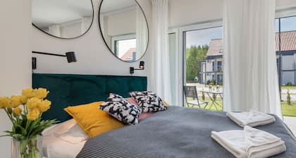 Zaciszna 11 Niechorze | Modern Studio Near the Beach | Terrace