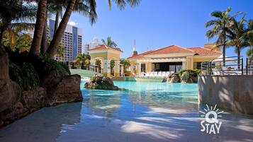 Indoor pool, outdoor pool