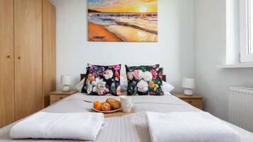 2 bedrooms, iron/ironing board, travel crib, WiFi