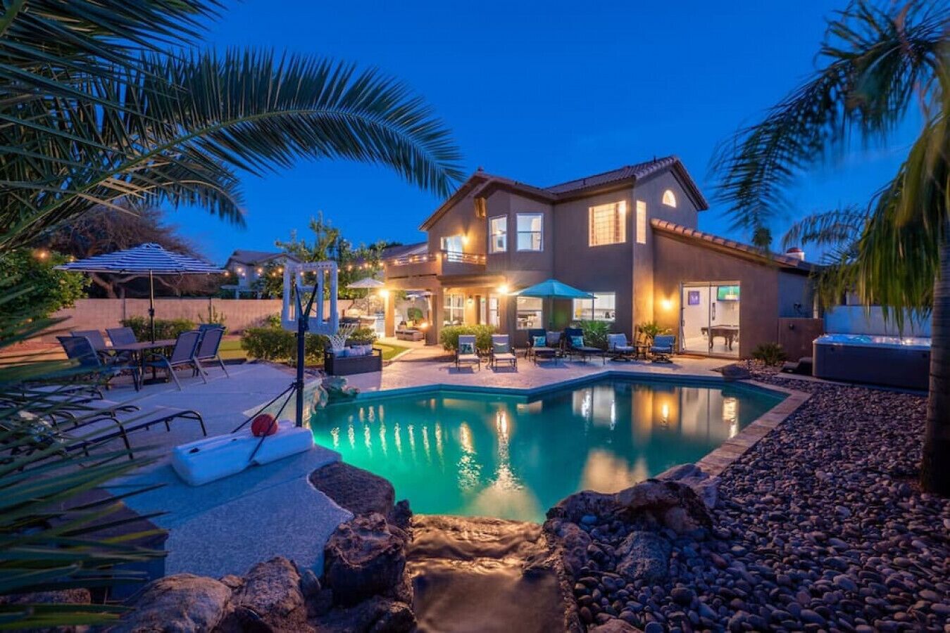 Et oppvarmet basseng