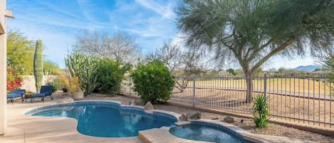 A heated pool