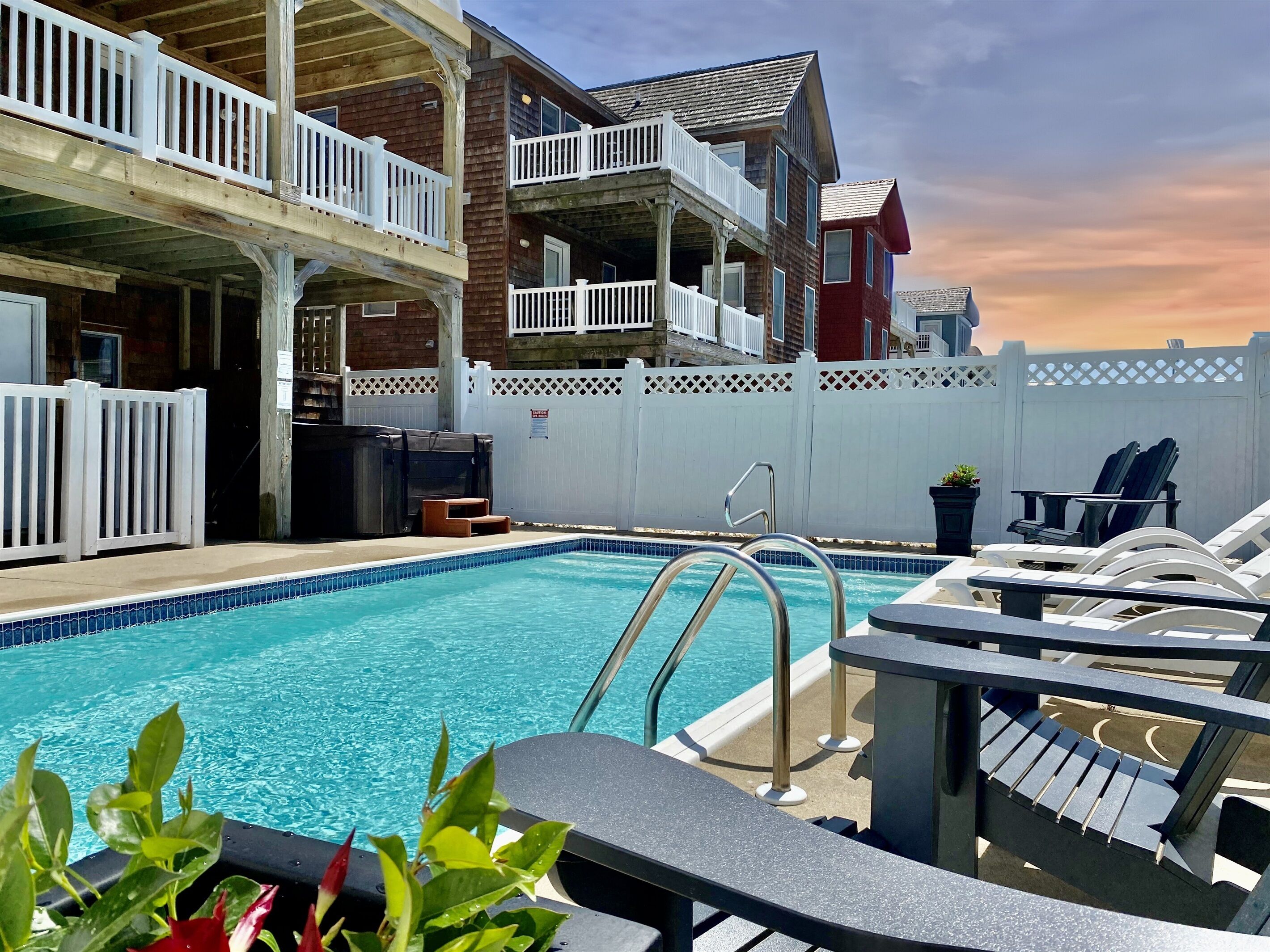 A heated pool