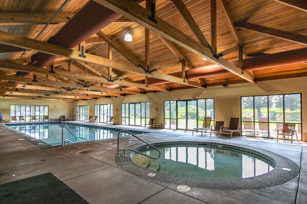 Indoor pool, a heated pool