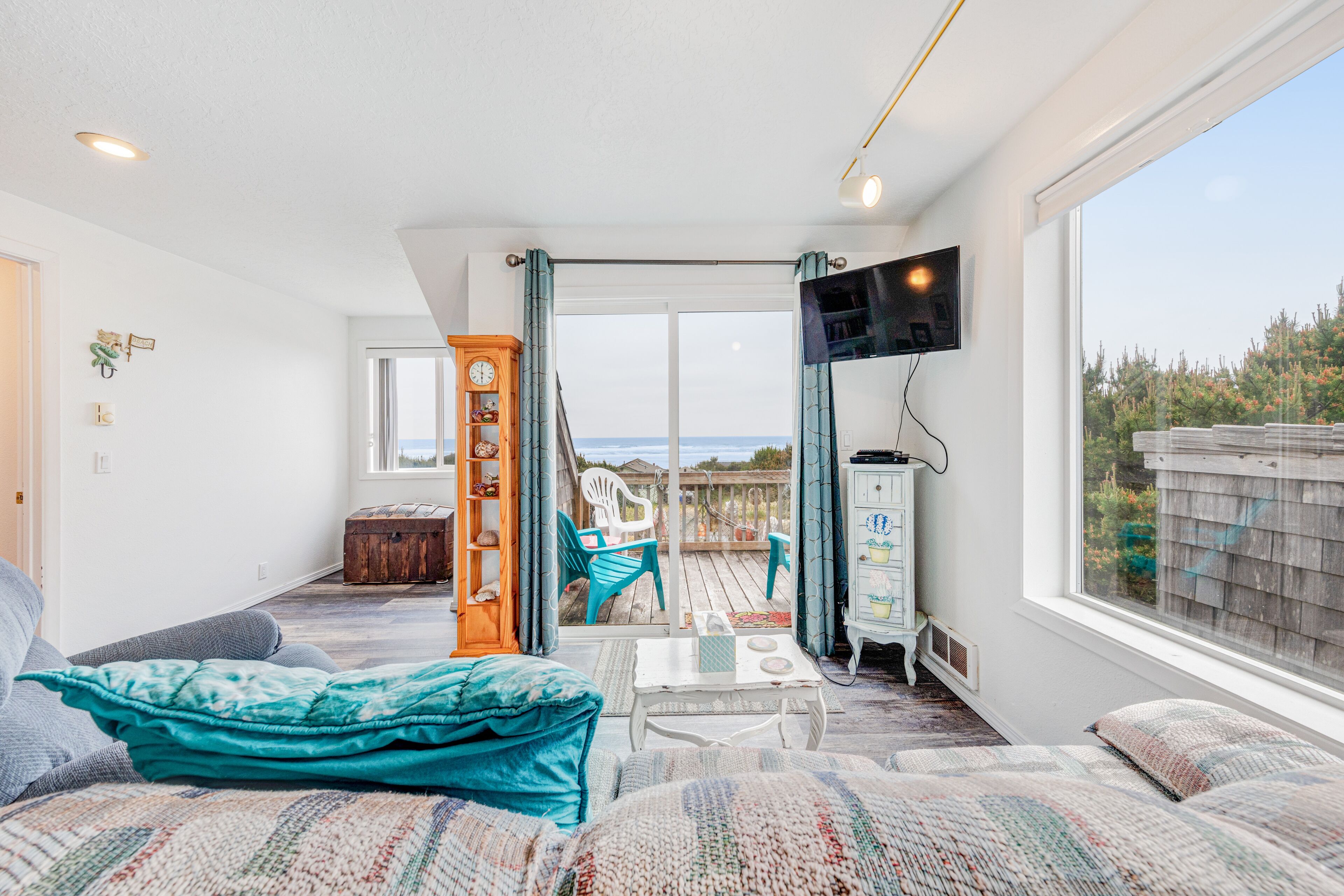 Télévision, lecteur de DVD, livres, vidéothèque