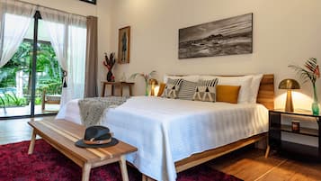 Ropa de cama de alta calidad, colchones Tempur-Pedic y minibar