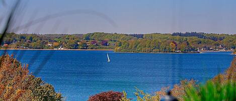 Vue depuis lâhĂ©bergement