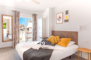 2 slaapkamers, een strijkplank/strijkijzer, wifi, beddengoed