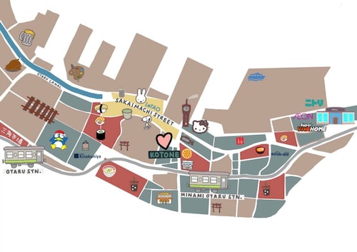 宿泊施設の地図