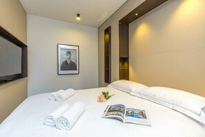 Iron/ironing board, free WiFi, bed sheets - ICON H Lugano 209 Suite Micro-Living, Lugano, Switzerland (Lugano)
