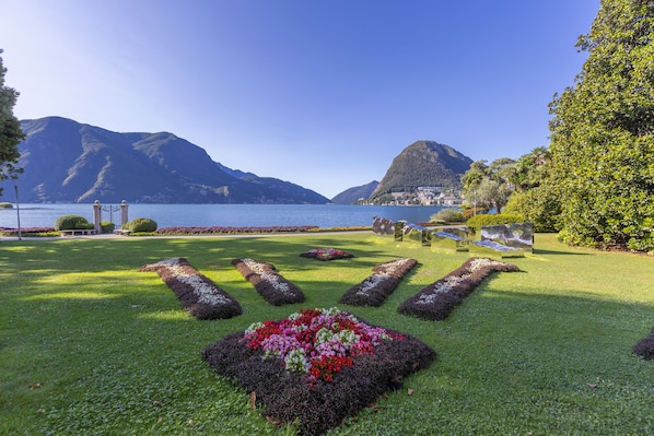 Beatiful garden in Parco Ciani