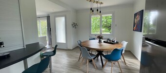Charming Renovated Home with Private Pond, Terrace, and Modern Amenities Near Beach
