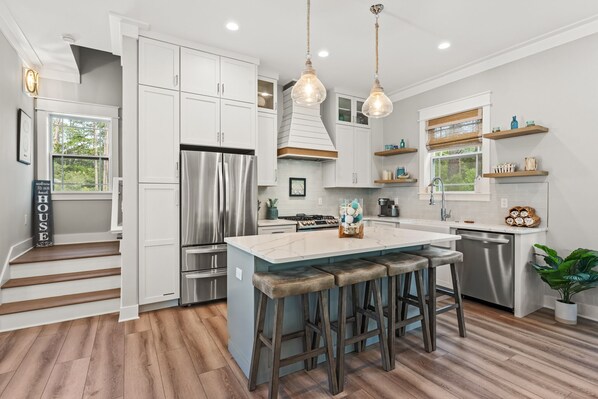 Fridge, microwave, oven, stovetop - Seacrest Beach | Hidden Tides | Private Pool | Bunks, Bikes, Cornhole, Beach Buggy | Beach Getaways (Panama City Beach)