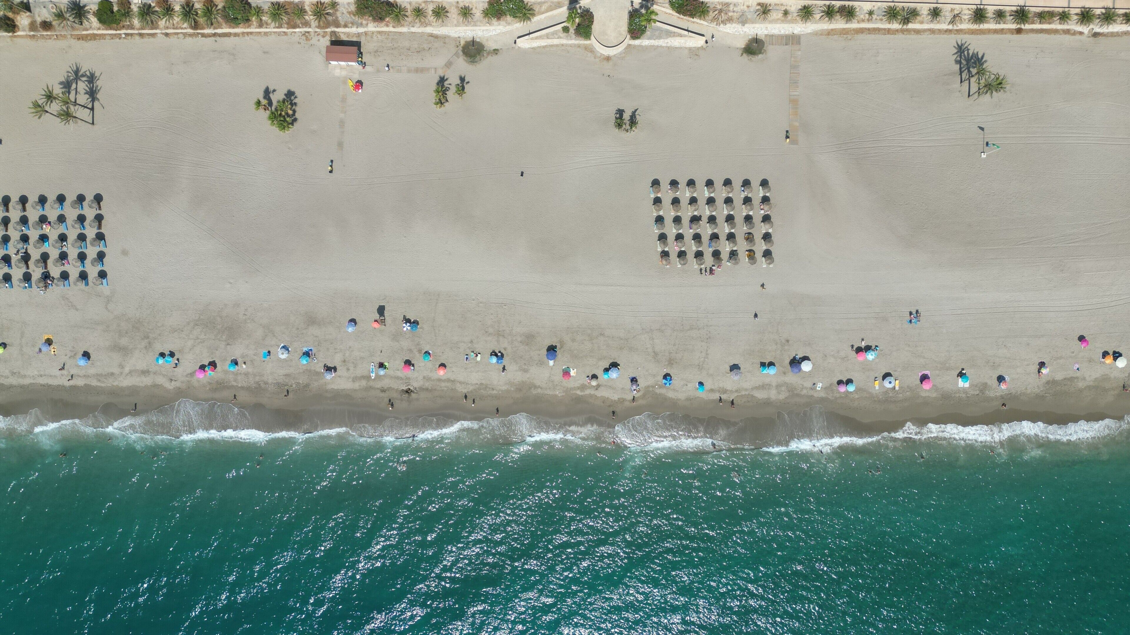 Vlak bij het strand