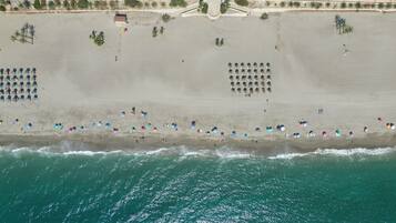 Vlak bij het strand
