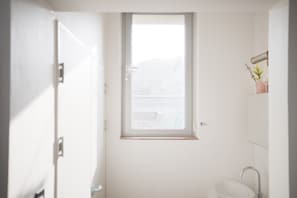 シャワー、ヘアドライヤー、タオル、石鹸