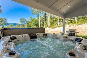 Utendørs boblebad