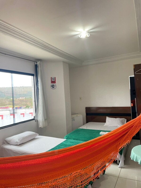 Free WiFi, bed sheets