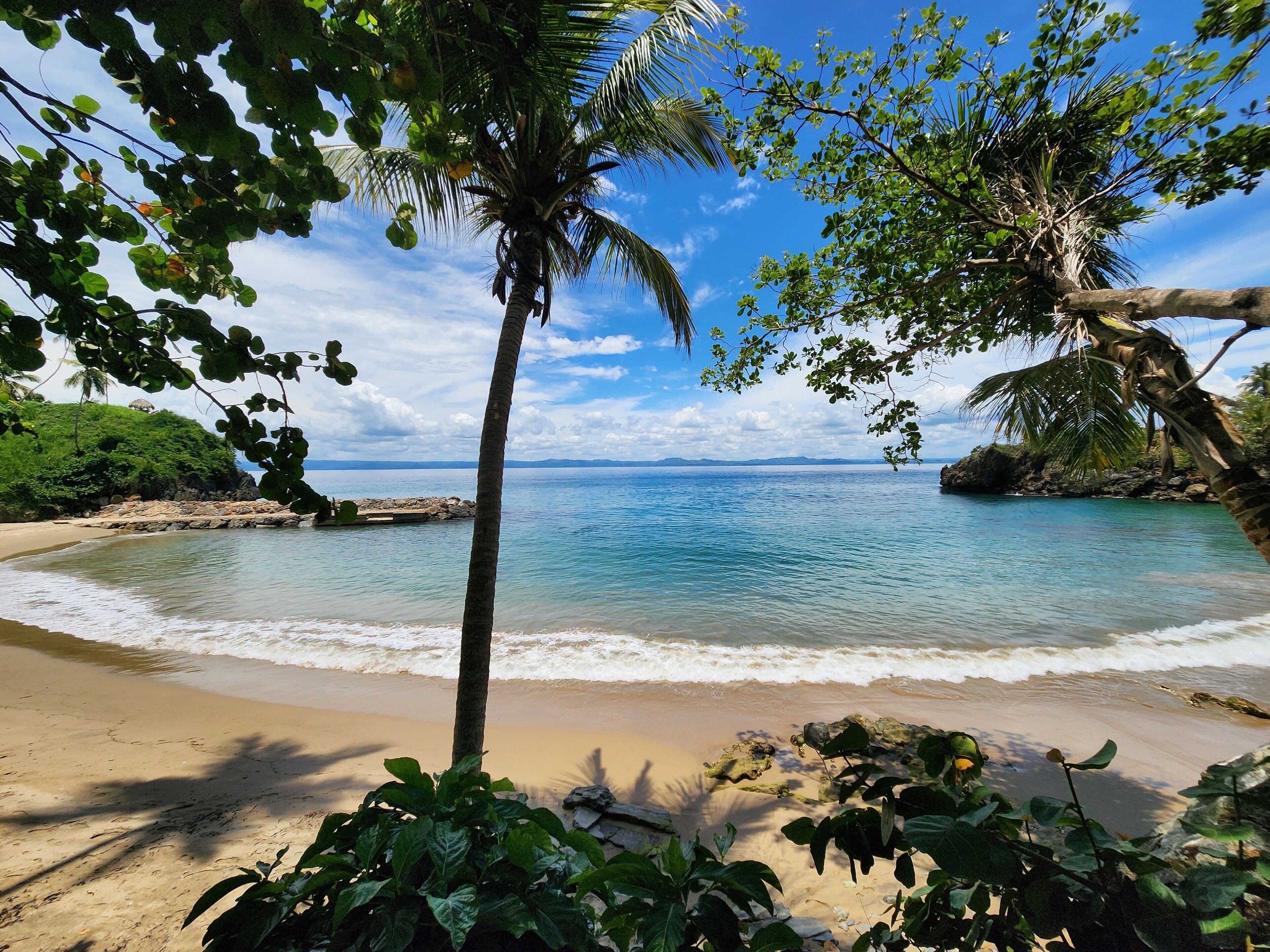 Plage, chaises longues