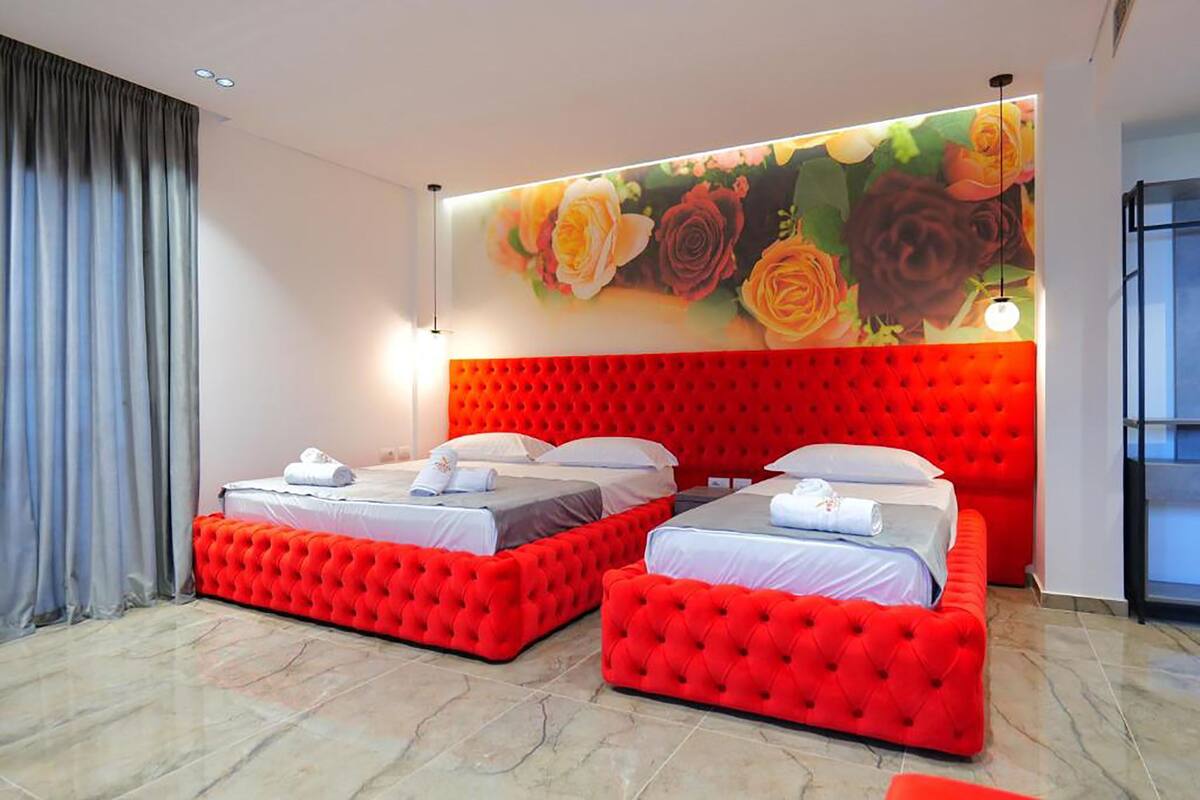 Chambre triple | Literie hypoallergénique, literie fournie