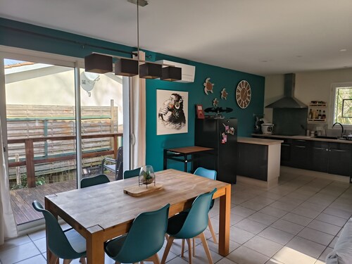 Air-conditioned house on the Arcachon basin