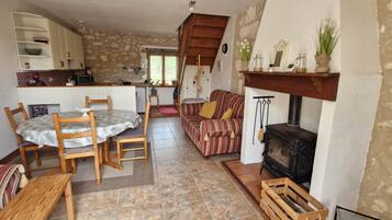 TV, fireplace, DVD player