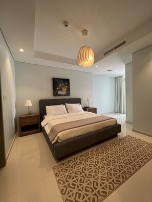 2 bedrooms, iron/ironing board, free WiFi, bed sheets - Entire Apartment! Newly Built, Lovely 2 Bd Aprt/ Burj Khalifa View (Dubai)