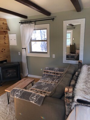 Fireplace, books