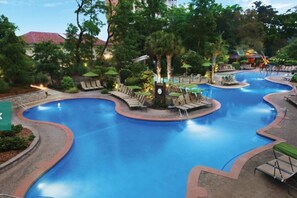 Indoor pool, outdoor pool