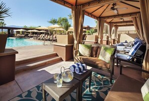 Outdoor pool, a heated pool - Luxurious Resort Stay, 2br lock off at Westin Palm Desert (Palm Desert)